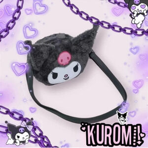 Loungefly Sanrio NWT Kuromi Figural Plush Crossbody Bag